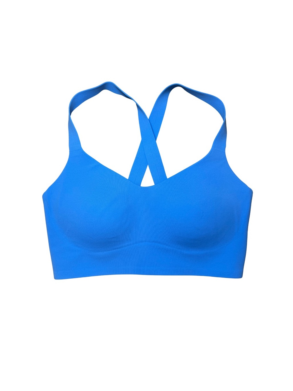 aerie Seamless Cross-Back Sports Bra - Blue